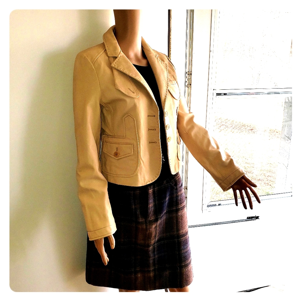 BCBG Maxazria leather jacket NWOT